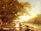 Boating Party on the Thames by Ferdinand Heilbuth